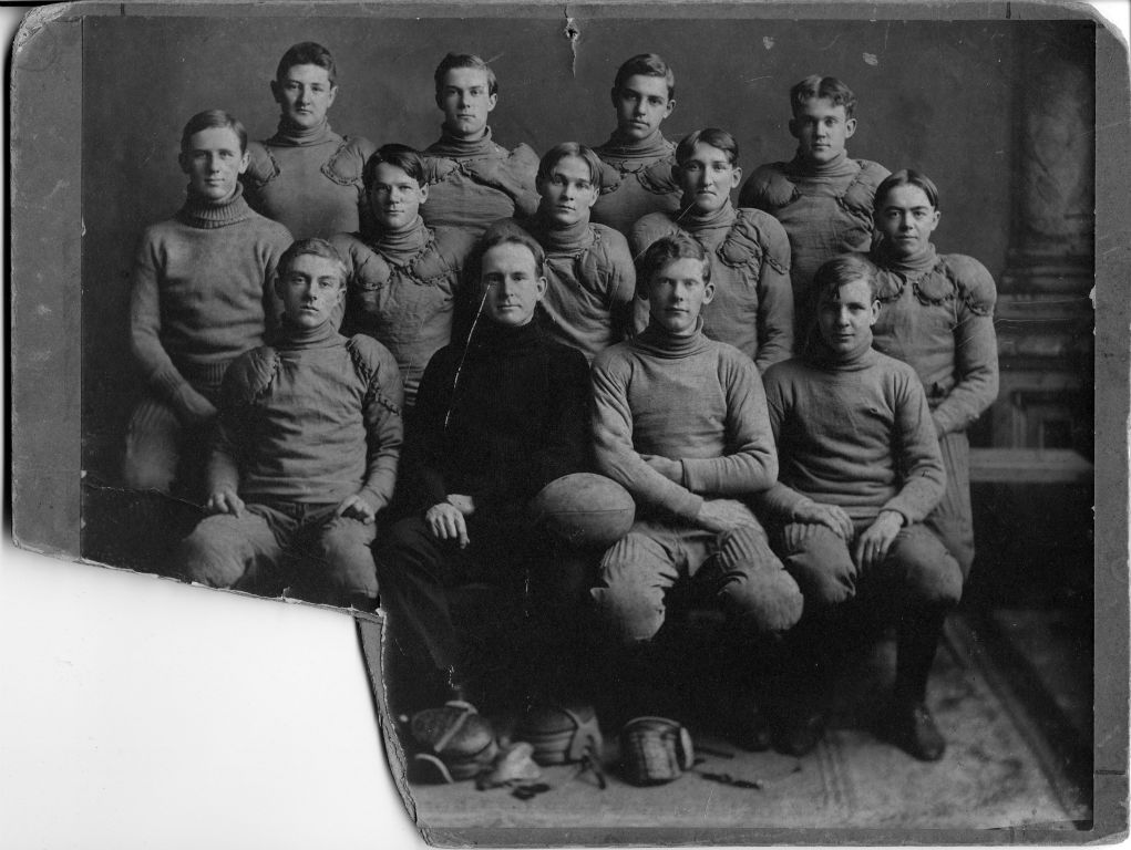 Centerville HS Football Team, Top Row, 2nd from left: Frank B Kirchgraber, Alex's grandfather (submitter: Alex  Magocsi, awmjr@magocsi.org)